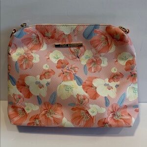 Steve Madden Pastel Floral Cosmetic Bag